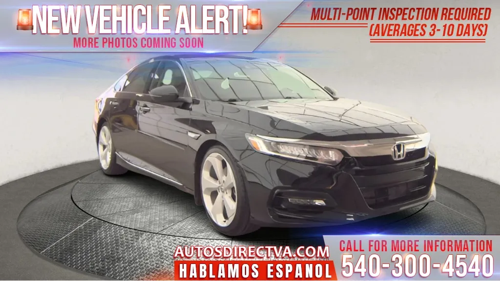 Black 2018 Honda Accord Touring for sale in Fredericksburg, VA