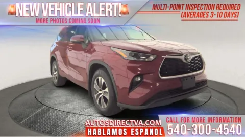 Red 2022 Toyota Highlander XLE for sale in Fredericksburg, VA