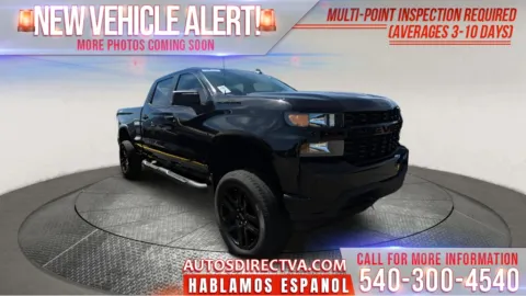 Black 2021 Chevrolet Silverado 1500 Custom for sale in Fredericksburg, VA