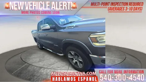 Gray 2020 Ram 1500 Laramie for sale in Fredericksburg, VA