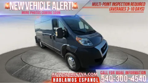 White 2019 Ram ProMaster 2500 High Roof for sale in Fredericksburg, VA