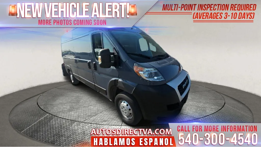 White 2019 Ram ProMaster 2500 High Roof for sale in Fredericksburg, VA