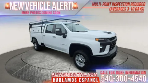 White 2020 Chevrolet Silverado 2500HD Work Truck for sale in Fredericksburg, VA
