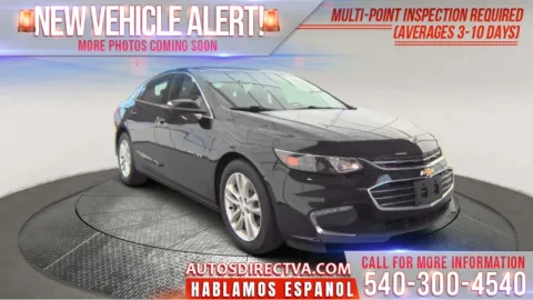 Black 2017 Chevrolet Malibu LT for sale in Fredericksburg, VA