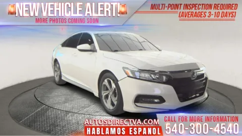 White 2019 Honda Accord EX for sale in Fredericksburg, VA
