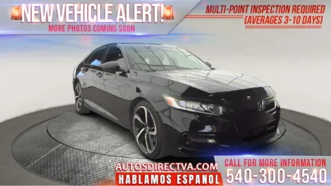 Black 2019 Honda Accord Sport for sale in Fredericksburg, VA
