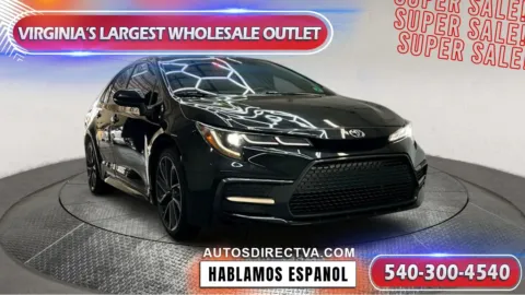 Black 2021 Toyota Corolla SE for sale in Fredericksburg, VA
