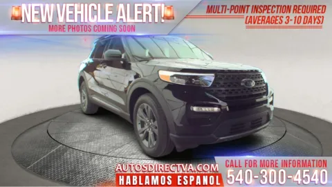 Black 2022 Ford Explorer XLT for sale in Fredericksburg, VA