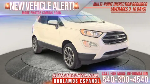 White 2020 Ford EcoSport Titanium for sale in Fredericksburg, VA