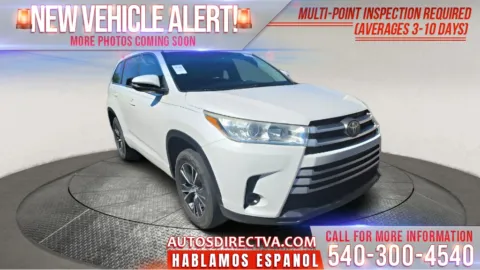 White 2017 Toyota Highlander LE for sale in Fredericksburg, VA