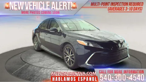 Blue 2021 Toyota Camry XLE for sale in Fredericksburg, VA