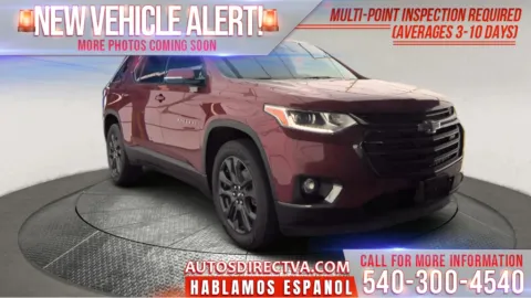 Red 2019 Chevrolet Traverse RS for sale in Fredericksburg, VA