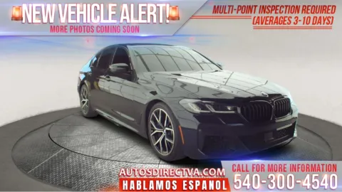 Black 2021 BMW 5 Series M550i xDrive for sale in Fredericksburg, VA