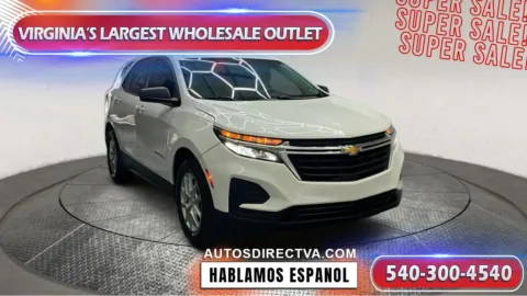 White 2022 Chevrolet Equinox LS for sale in Fredericksburg, VA