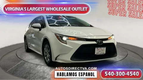 White 2021 Toyota Corolla LE for sale in Fredericksburg, VA