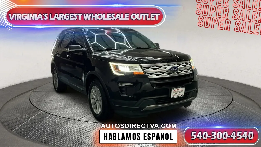 Black 2019 Ford Explorer XLT for sale in Fredericksburg, VA