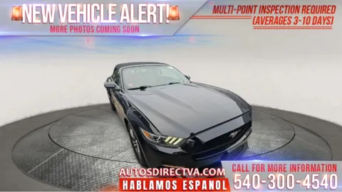 Black 2016 Ford Mustang EcoBoost Premium for sale in Fredericksburg, VA