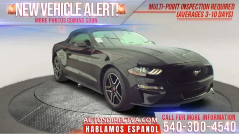 Black 2018 Ford Mustang EcoBoost Premium for sale in Fredericksburg, VA