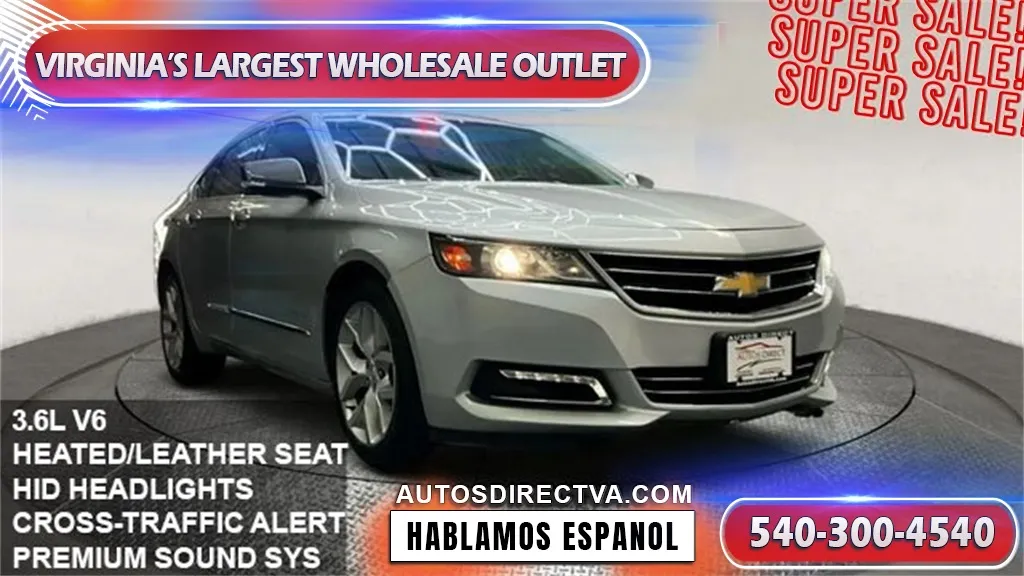 Silver 2018 Chevrolet Impala Premier for sale in Fredericksburg, VA