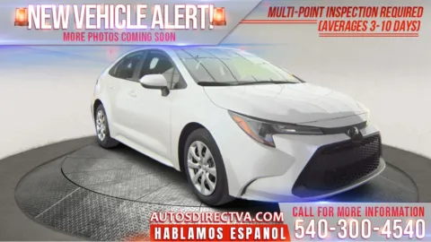 White 2022 Toyota Corolla LE for sale in Fredericksburg, VA