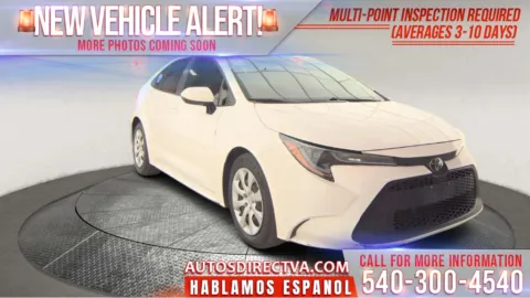White 2020 Toyota Corolla LE for sale in Fredericksburg, VA