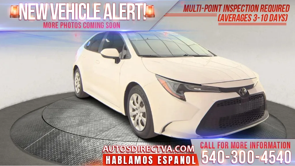 White 2020 Toyota Corolla LE for sale in Fredericksburg, VA