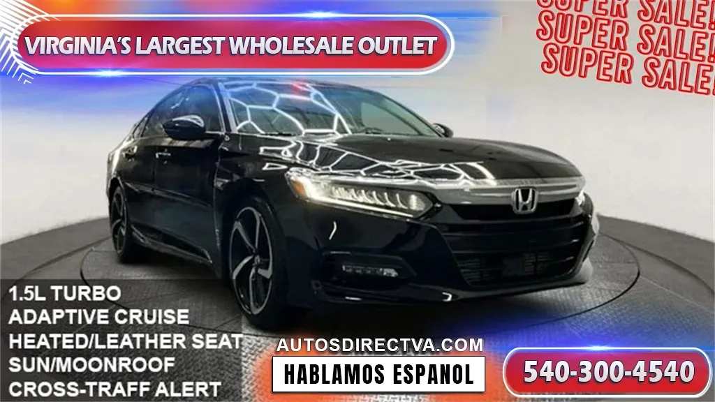 Black 2018 Honda Accord Touring for sale in Fredericksburg, VA
