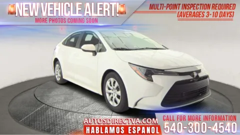 White 2023 Toyota Corolla LE for sale in Fredericksburg, VA