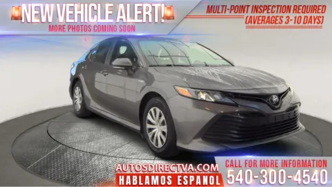 Gray 2020 Toyota Camry Hybrid LE for sale in Fredericksburg, VA