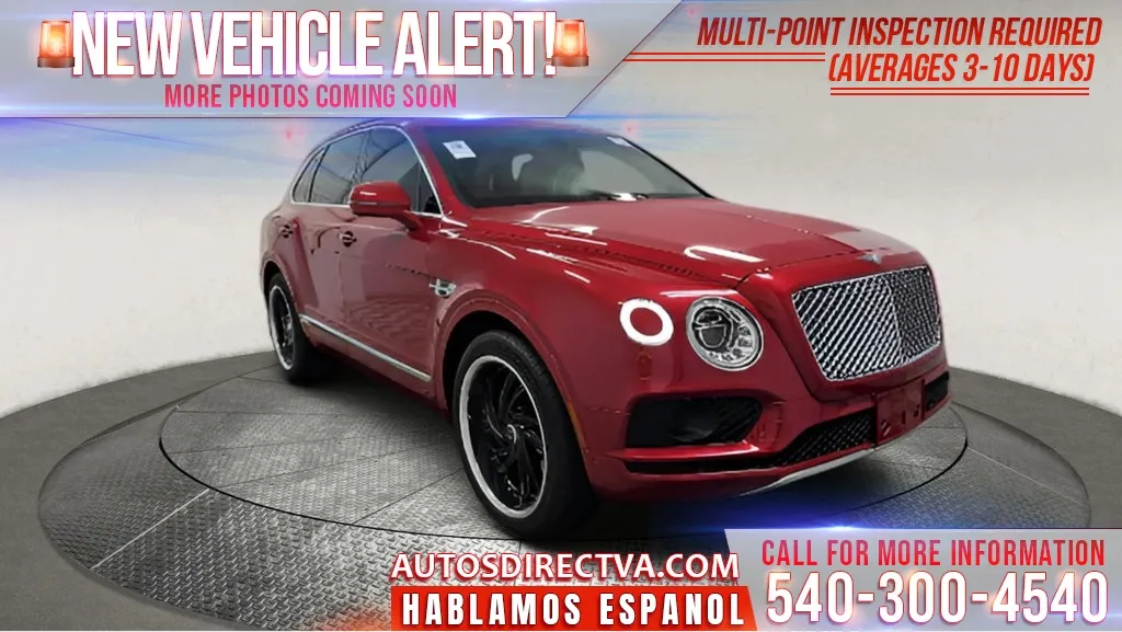 Red 2017 Bentley Bentayga W12 for sale in Fredericksburg, VA
