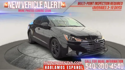 Black 2020 Hyundai Elantra SEL for sale in Fredericksburg, VA
