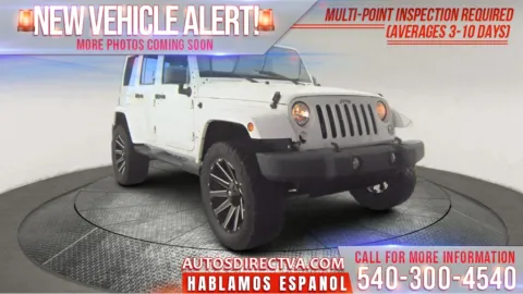 White 2018 Jeep Wrangler JK Unlimited Sahara for sale in Fredericksburg, VA
