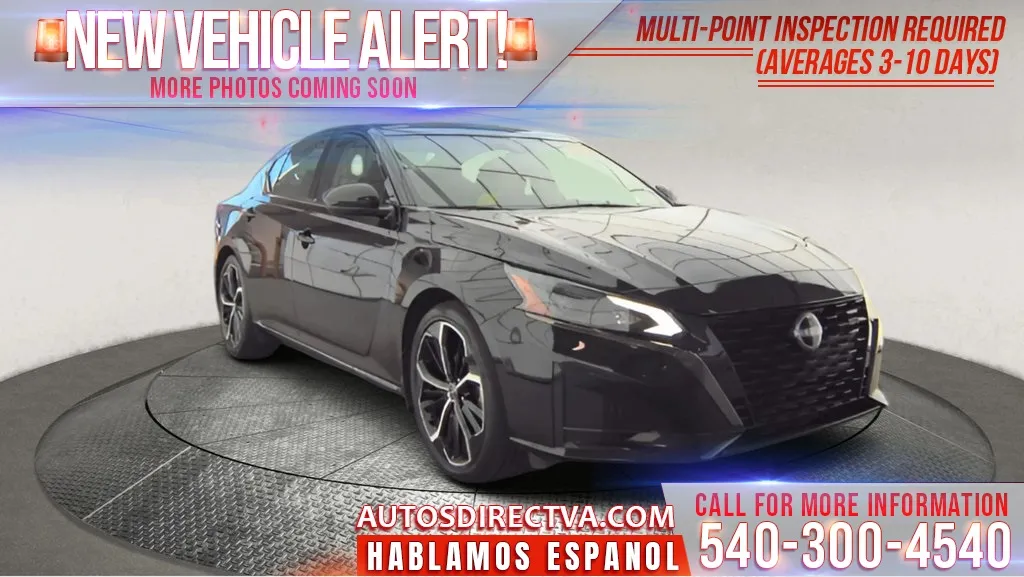 Black 2023 Nissan Altima 2.5 SR for sale in Fredericksburg, VA