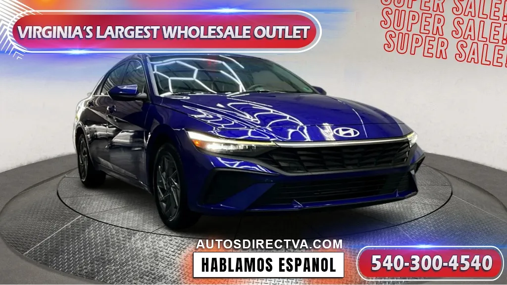 Blue 2024 Hyundai Elantra SEL for sale in Fredericksburg, VA