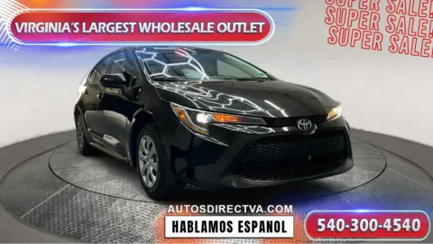 Black 2022 Toyota Corolla LE for sale in Fredericksburg, VA