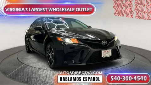 Black 2019 Toyota Camry SE for sale in Fredericksburg, VA