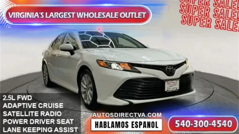 White 2020 Toyota Camry LE for sale in Fredericksburg, VA