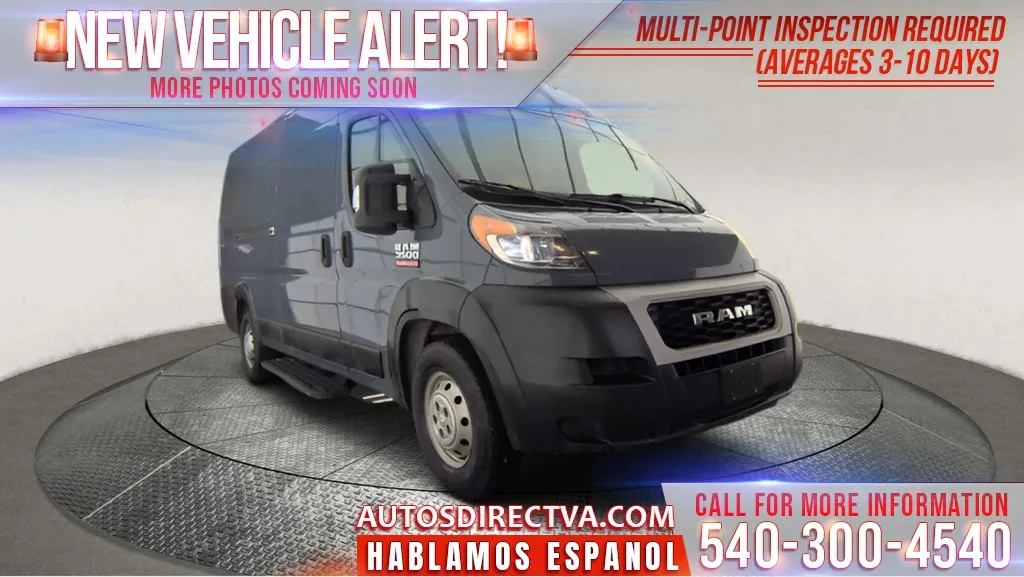 Gray 2020 Ram ProMaster 3500 High Roof for sale in Fredericksburg, VA