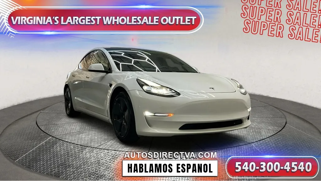 White 2021 Tesla Model 3 Long Range for sale in Manassas, VA