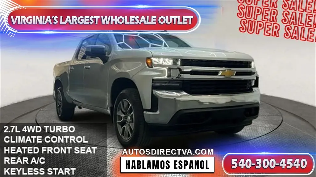 Silver 2022 Chevrolet Silverado 1500 LTD LT for sale in Fredericksburg, VA