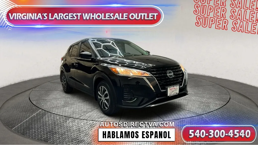 Black 2022 Nissan Kicks S for sale in Fredericksburg, VA
