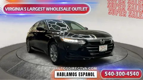 Black 2022 Honda Accord LX for sale in Fredericksburg, VA