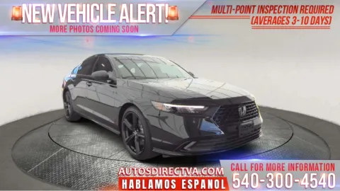 Black 2024 Honda Accord Hybrid Sport-L for sale in Fredericksburg, VA