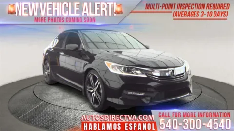 Black 2017 Honda Accord Sport for sale in Fredericksburg, VA
