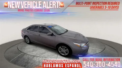 Gray 2016 Toyota Camry XLE for sale in Fredericksburg, VA