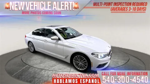 White 2018 BMW 5 Series 530i xDrive for sale in Fredericksburg, VA