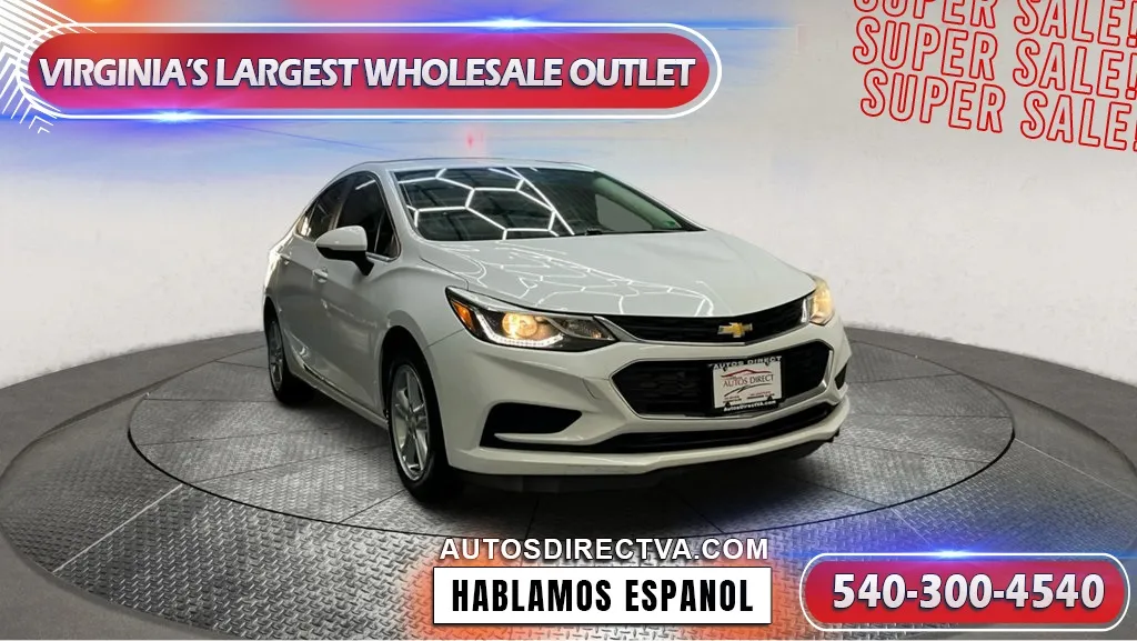 White 2018 Chevrolet Cruze LT for sale in Manassas, VA