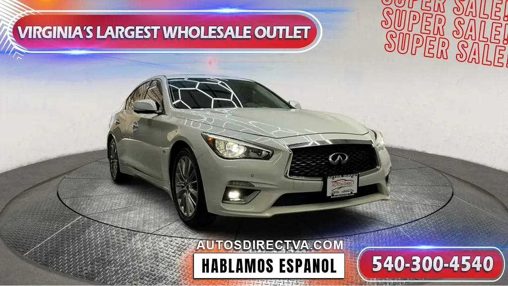 White 2019 INFINITI Q50 3.0t LUXE for sale in Manassas, VA