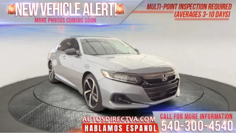 Silver 2021 Honda Accord Sport for sale in Fredericksburg, VA