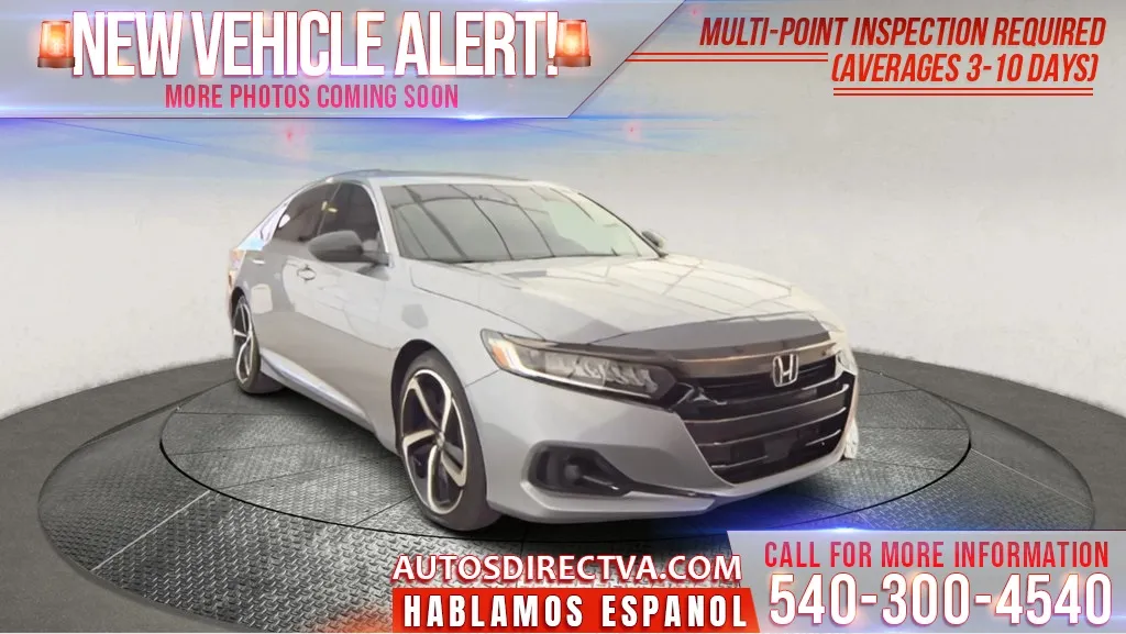 Silver 2021 Honda Accord Sport for sale in Fredericksburg, VA